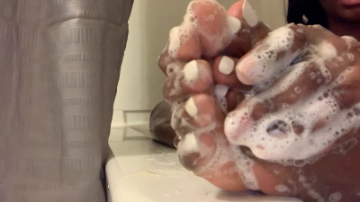 Soapy Foot Worship