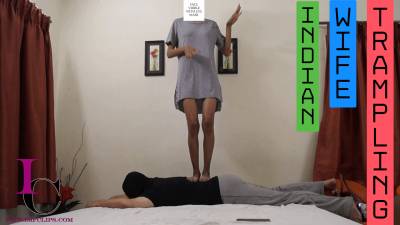 Indian Femdom Wife Trampling