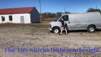 Lemon Drop Has A Flat Tire With No Bathroom In Sight