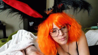 Anime Bunny Girl With Glasses And Orange Hair Blowjob With Azure_Angell420