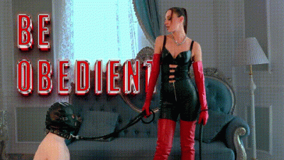 Goddess Leta Long Red Boots, Collar, Slave, Trampling, Heels In Throat_P1