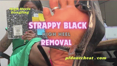 Strappy Black Heel Removal
