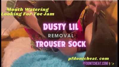 Dusty Lil Trouser Sock Removal
