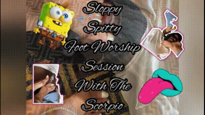 Sloppy Spitty Foot Worship With Scorpio