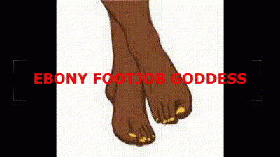 Ebony Footjob Ep-1 Pt1 - White Boy Ebony Footjob Slave Training
