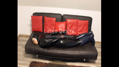 Cuffed Full Rubber Girl Fucked In Rubber Boots