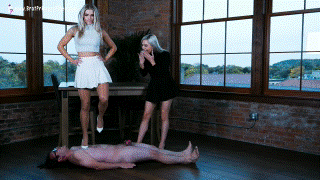 Amber And Scarlet- Screams And Smiles From High Heel Trample