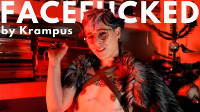 Facefucked By Krampus- Jaq Quicksilver Punishes You With POV Demon Cock And Big Clit Facefucking- Ftm, Trans, Femdom, Holiday, Strapon