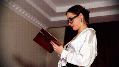 Strict Teacher In PVC Pants