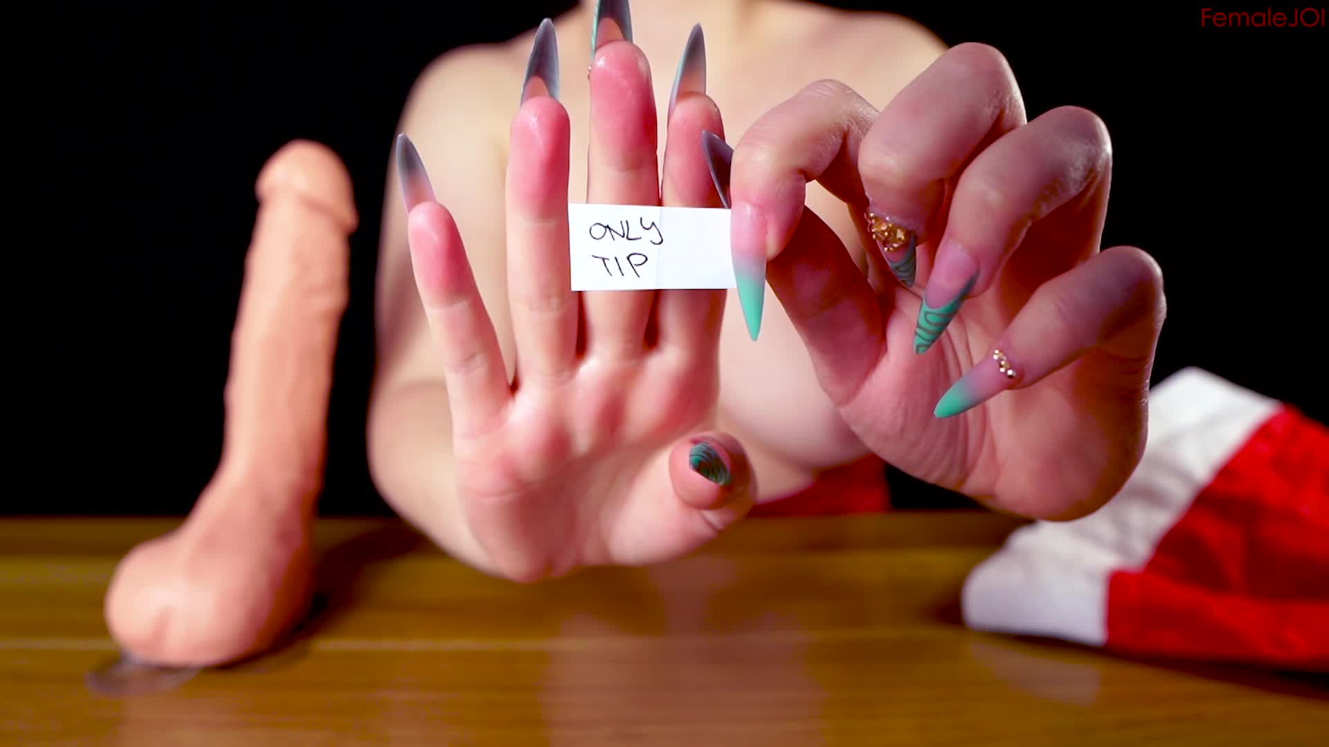 Woman watching with satisfaction