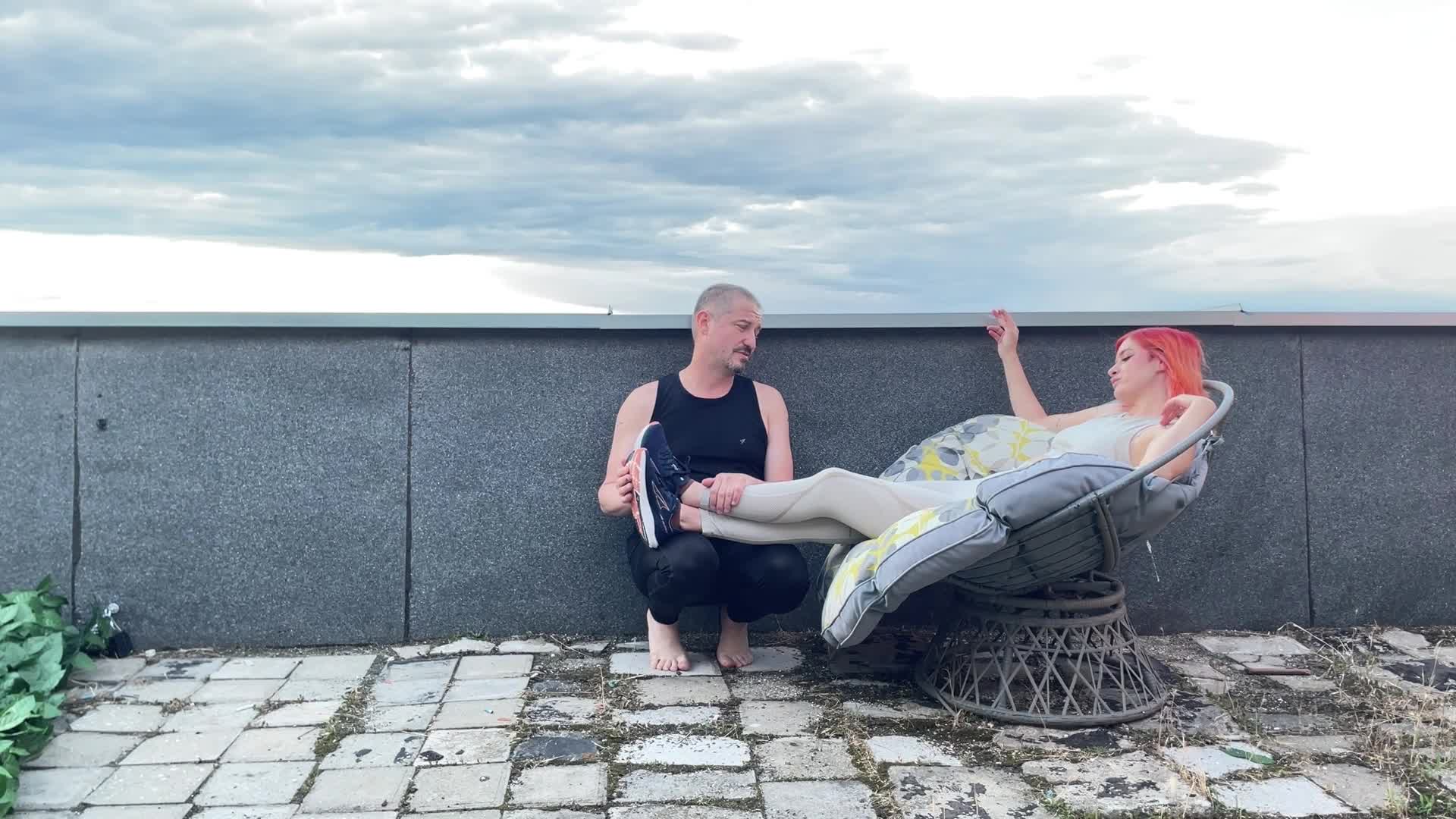 I Turn My Gym Trainer Into A Human Ashtray (Close-Up)