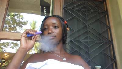 Ebony Pearl Stacy Smoking