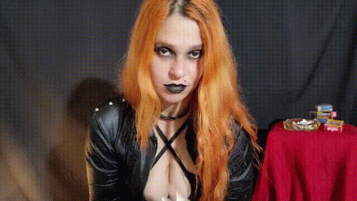 Deep Inhales In Leather Jacket And Black Lipstick Chansnoke 2 Cork