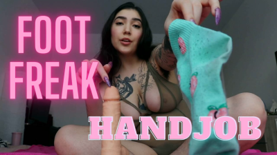 Foot Freak Handjob By Devillish Goddess