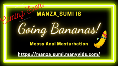 Manza Goes Bananas Messy Anal Masturbation