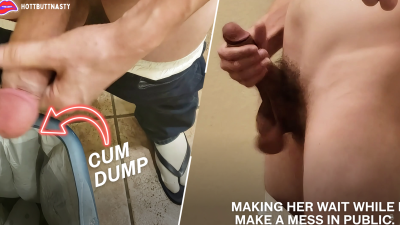 I Make Her Wait In The Lobby While I Cum In Their Trash Can