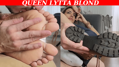 Queen Lytta Blond Arrives From The Mall With Smelly Feet And Soft Soles Receives Foot Massage Foot Fetish Foot Massage Foot Domination Soles Boots Socks Smelly Feet Stinky Feet Sweaty Feet Foot Smelling