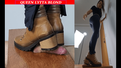 Queen Lytta Blond Sexy Boots Cbt Ep 6 2 Angles Cbt Cock Trampling Foot Domination Foot Humiliation Ballbusting Cock Squeeze Amateur Foot Fetish Soles Cock Stomp Femdom Kicking Cuckold