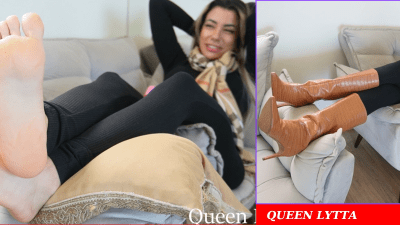 Sexy Lytta Friendzoned Simp Only Gets To Worship Her Sweaty Feet After Fund Her Sexy Boots Foot Worship Findom Cuckold Foot Domination Foot Humiliation Dangling Soles Femdom Smelly Stinky Sweaty Feet Foot Smelling Socks Femdom