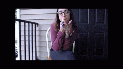 Smoking Outside- Scarlett