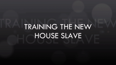 Training The New House Slave