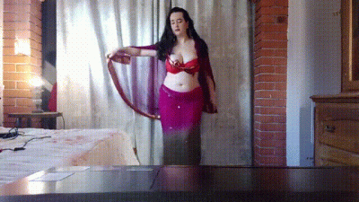 A Seductive, Mesmerizing, Stripping Belly Dance Video For Christmas Season