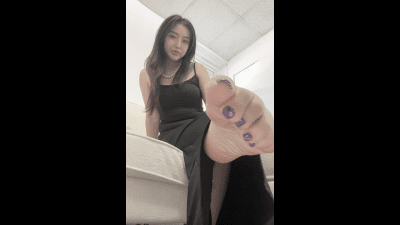 Footstool POV Foot Tease