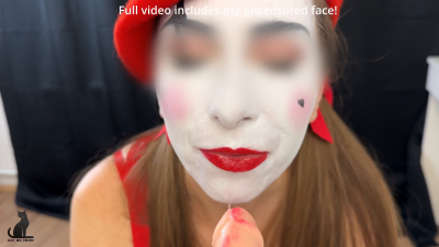 Your Mime GF Her First Blowbang Messy Blowjobs