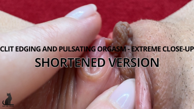 Clit Edging And Pulsating Orgasm Extreme Close-Up Shortened Version