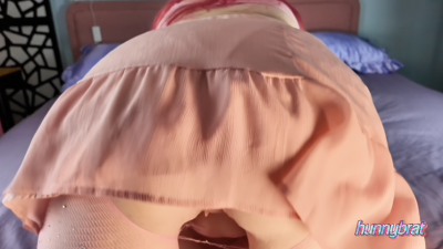 Pawg Twerks In Ripped Fishnets & Tail Plug Slow Motion