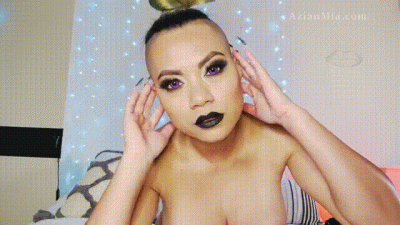 Sensual Shaved Head Rubbing And Scratching Hair Fetish!!!