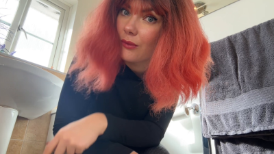 Teacher Dangles Chastity Keys Over Toilet Ass Worship