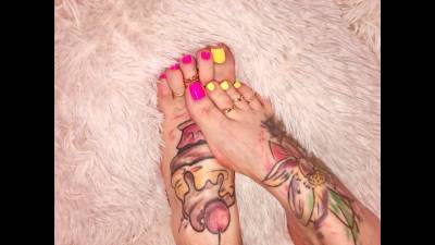 Closeup On Feet And Sexy Whisper