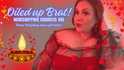 Big Breasted Brat Taunting You With Oil!