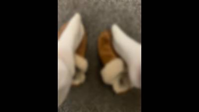 Socked Feet & Ugg Slippers