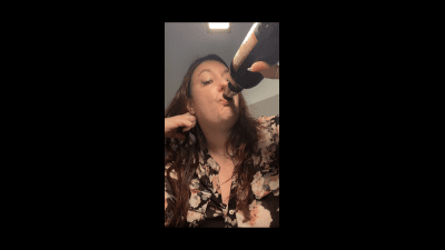 Chugging A Root Beer With Lots Of Burping!