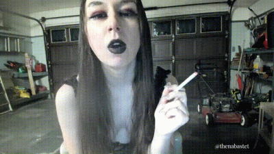 Smoking Goddess Human Ashtray & Footstool