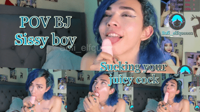 POV BJ Sissy Boy Sucking Your Cock