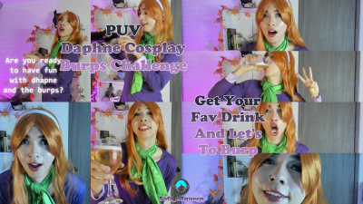 Puv Daphne Cosplay Burping Contest With Scooby