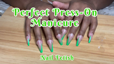 Perfect Press-On Manicure: Nail And Hand Fetish