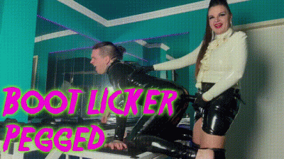 Boot Licker Pegged Ft Mistress Lady Asmondena