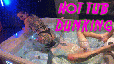 Hot Tub Dunking Ft Mistress Demoness Luna