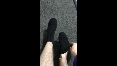 Socks Off After A Long Day