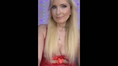 Red Bodystocking Vibrator Butt Plug Play