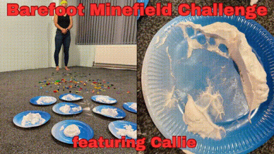 Barefoot Minefield Crushing Standing On Objects