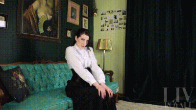 Victorian-Esque Topless Tease