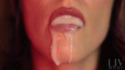 Mouth Dripping With Cum