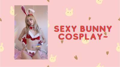 Sexy Red Bunny Almost Nude