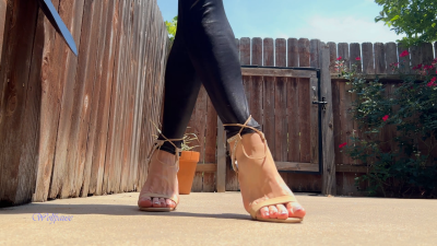 Shoeplay Strappy Tan Highheels