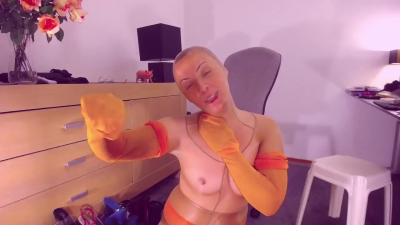 Episode 402. Full Encasement Outfit In Sheer Nylon And In A Colorful Nylon, A Nylon Mask, Shiny Colorful Stockings, Teasing In Nylon Layers, Playing With A Dildo, Hot Footjob In Colorful Nylon, Sexy Nylon Body, Sexy Nylon Feet
